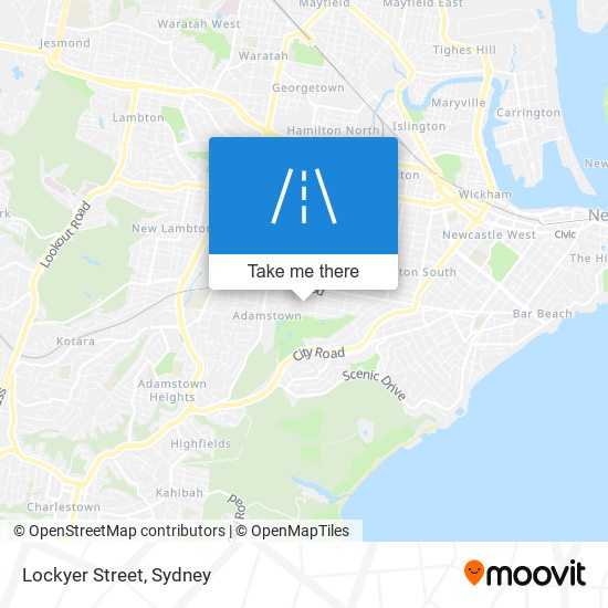 Mapa Lockyer Street