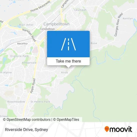 Mapa Riverside Drive