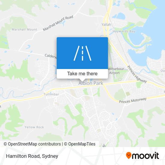 Hamilton Road map