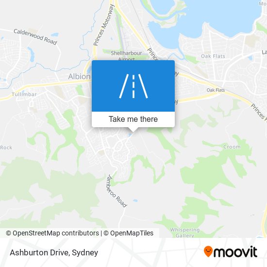 Mapa Ashburton Drive