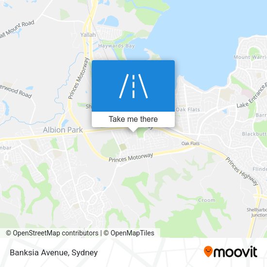 Banksia Avenue map