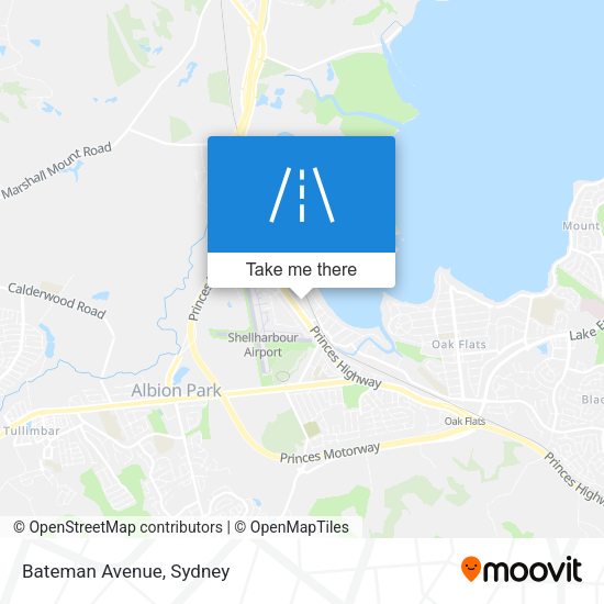 Bateman Avenue map