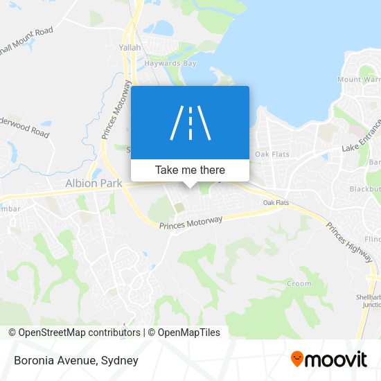 Boronia Avenue map