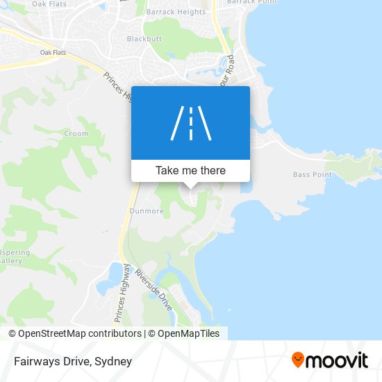Fairways Drive map