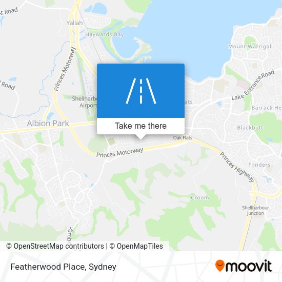 Featherwood Place map