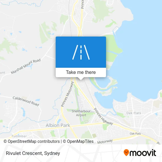 Mapa Rivulet Crescent