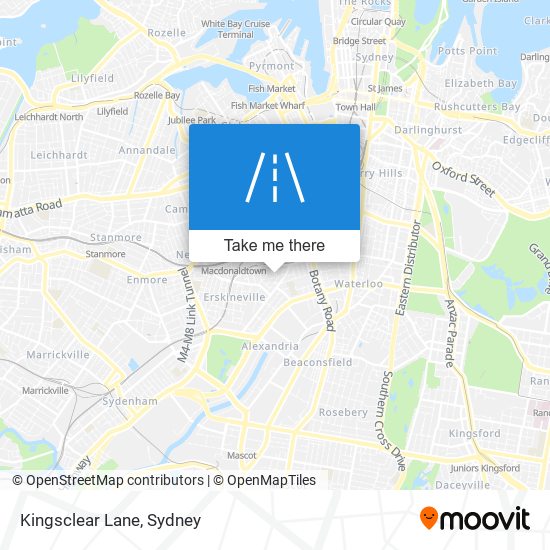 Kingsclear Lane map