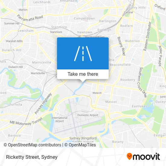 Mapa Ricketty Street