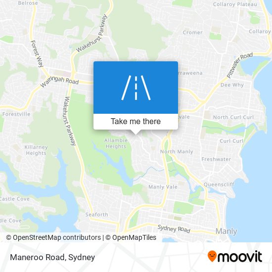 Mapa Maneroo Road