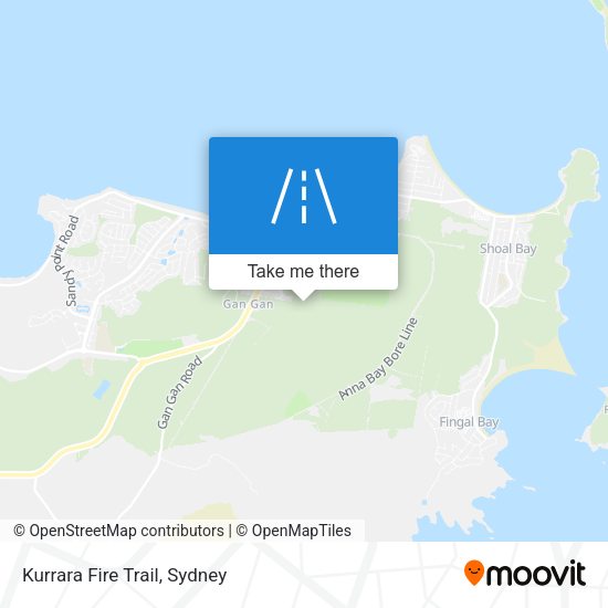 Kurrara Fire Trail map