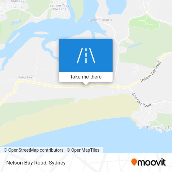 Nelson Bay Road map
