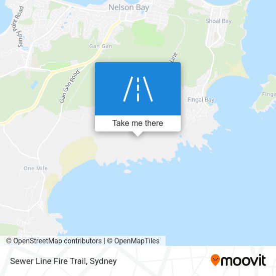 Sewer Line Fire Trail map