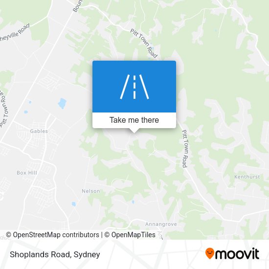 Shoplands Road map