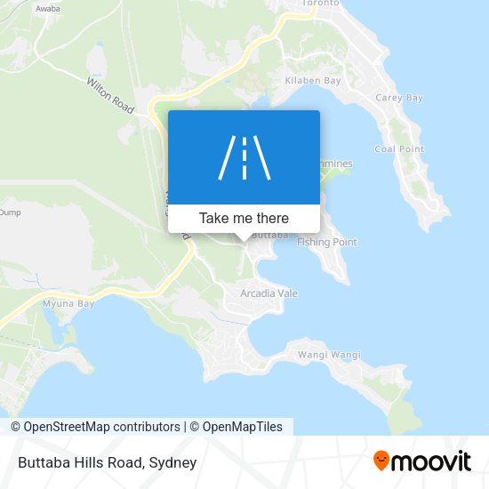 Buttaba Hills Road map