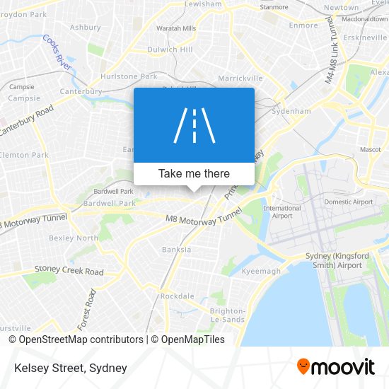 Kelsey Street map