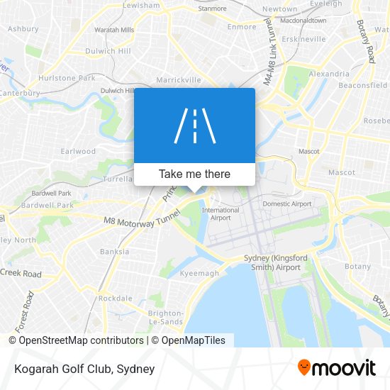 Kogarah Golf Club map