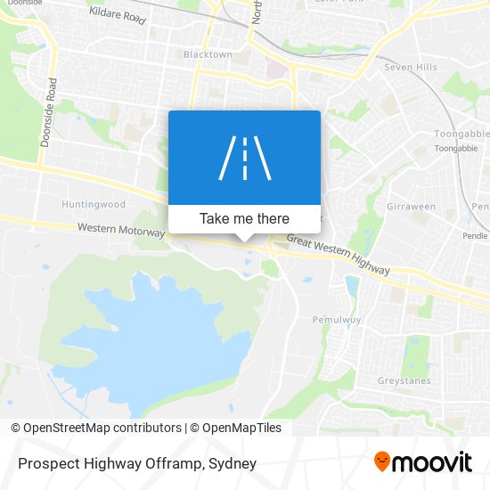 Prospect Highway Offramp map