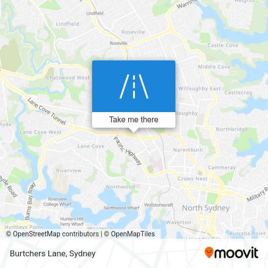Burtchers Lane map