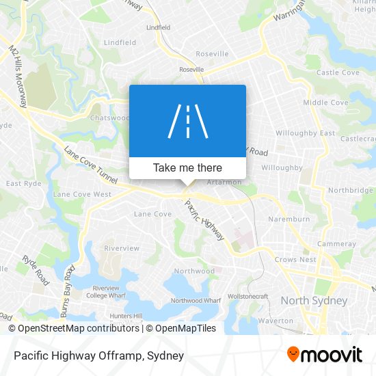 Pacific Highway Offramp map