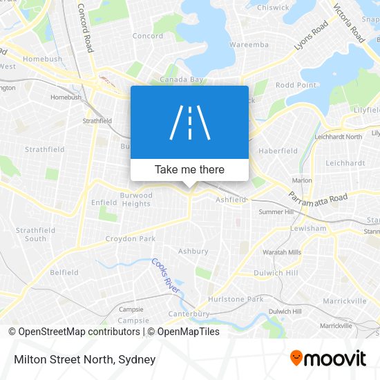 Milton Street North map