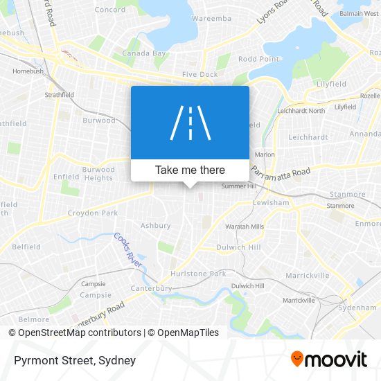 Pyrmont Street map