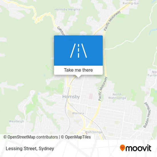 Lessing Street map