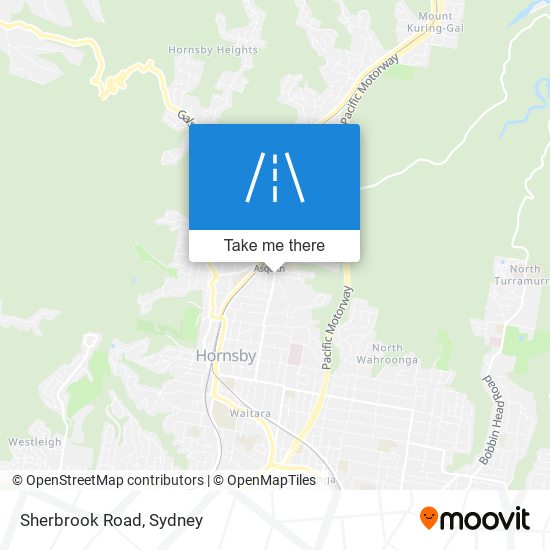 Mapa Sherbrook Road