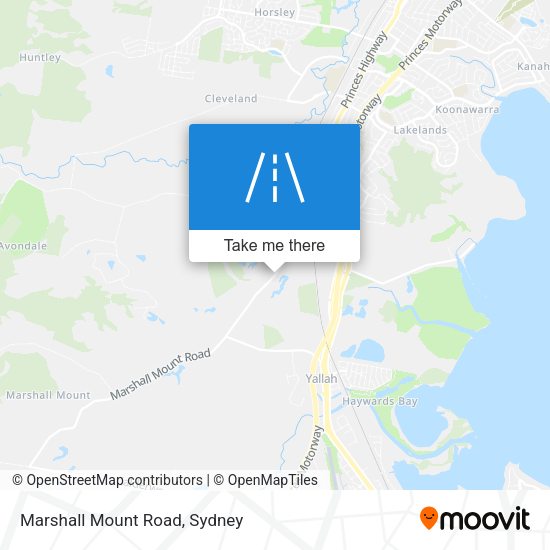 Marshall Mount Road map