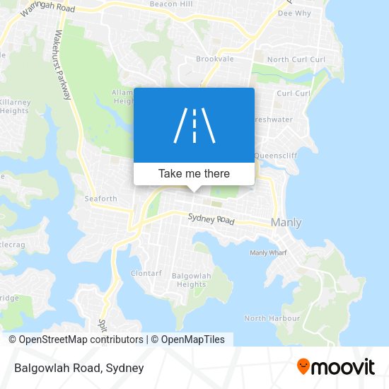 Balgowlah Road map