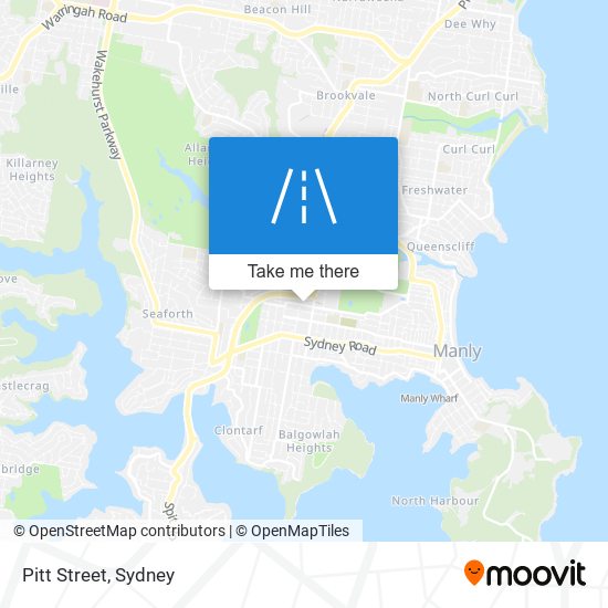 Pitt Street map