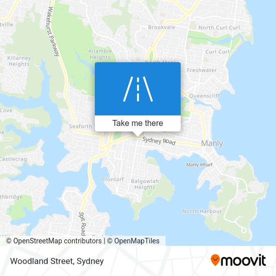 Woodland Street map