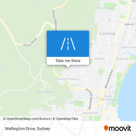 Wellington Drive map