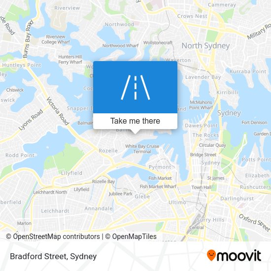 Bradford Street map