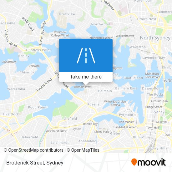 Broderick Street map
