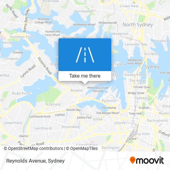 Mapa Reynolds Avenue