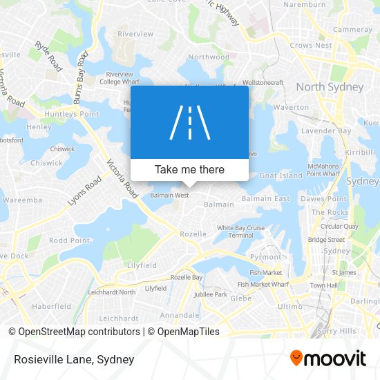 Rosieville Lane map
