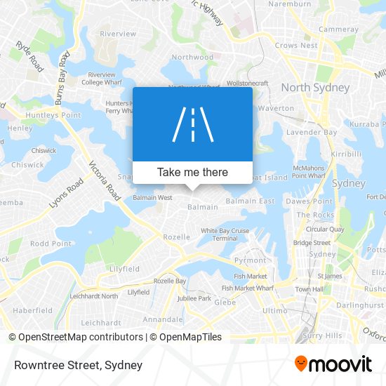 Rowntree Street map