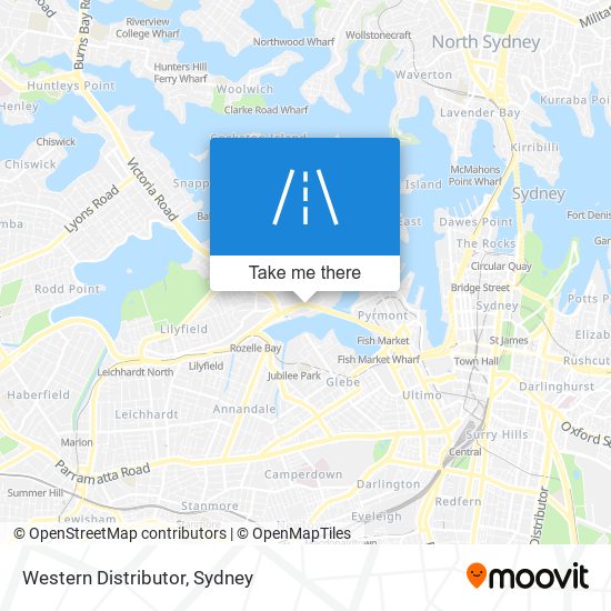 Mapa Western Distributor