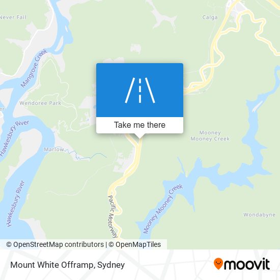 Mount White Offramp map