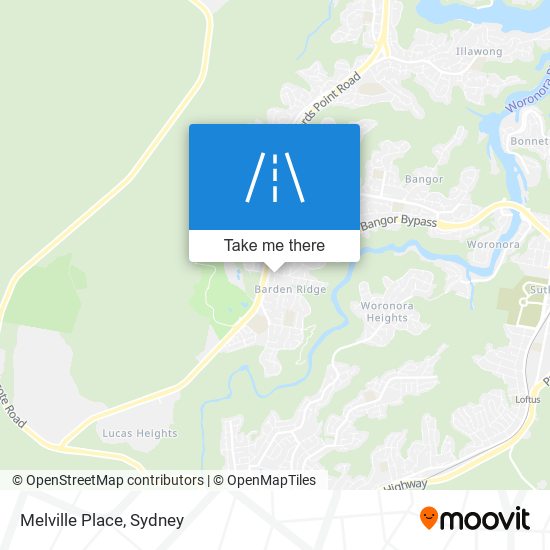 Melville Place map