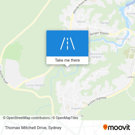 Thomas Mitchell Drive map