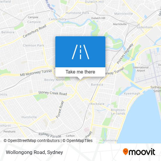 Mapa Wollongong Road