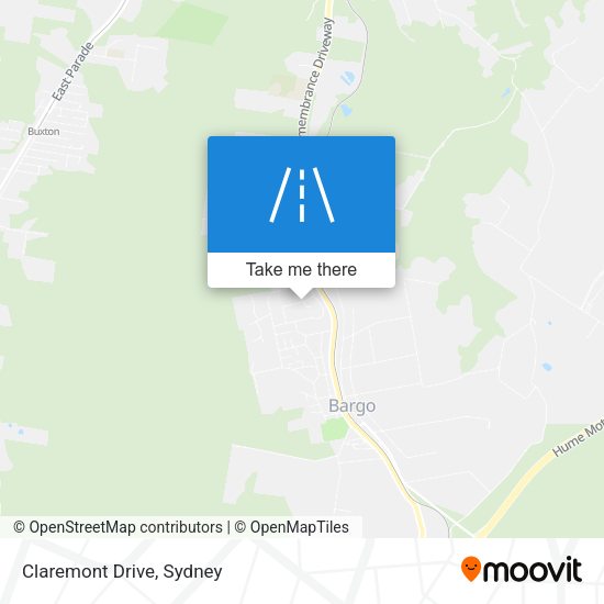 Claremont Drive map