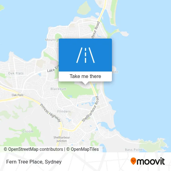 Mapa Fern Tree Place