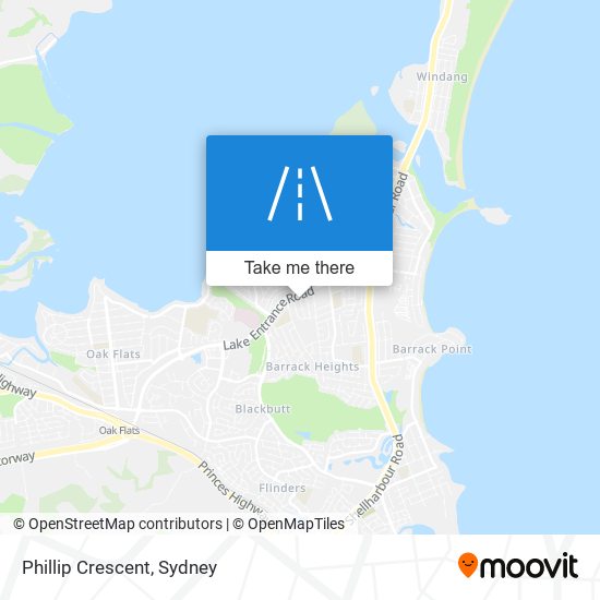 Phillip Crescent map