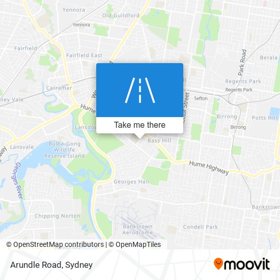 Arundle Road map