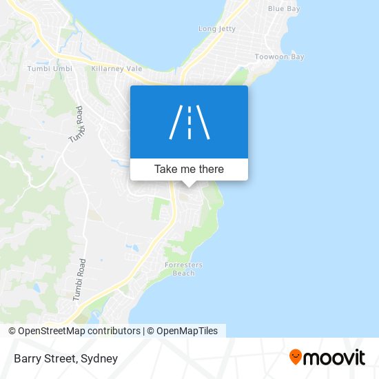 Mapa Barry Street