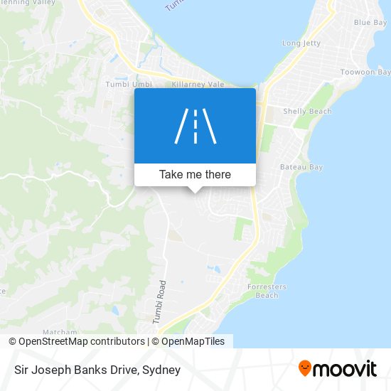 Sir Joseph Banks Drive map