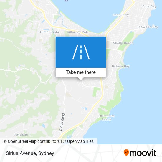 Sirius Avenue map