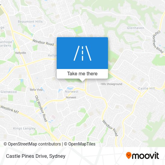 Castle Pines Drive map